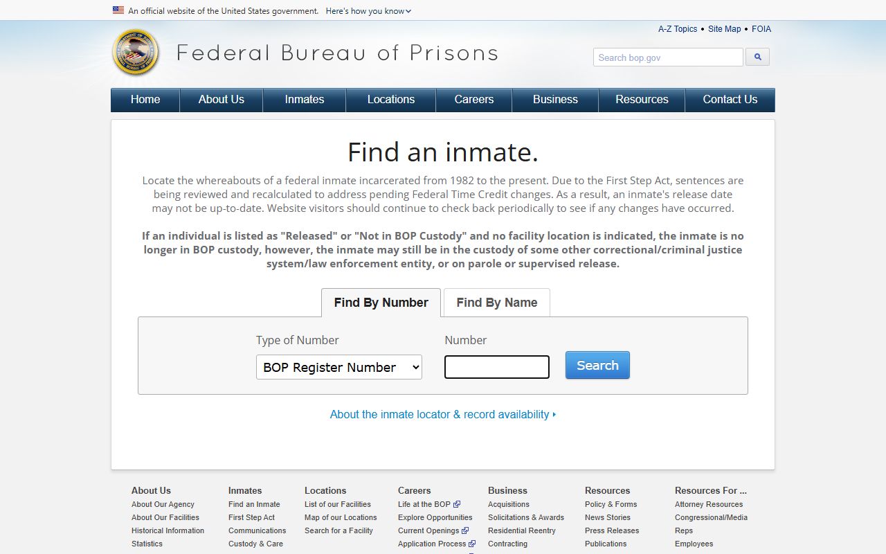 Federal inmate locator related to Liberty County jail mugshot searches